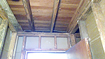 Photo of the ceiling before the drywall was installed.