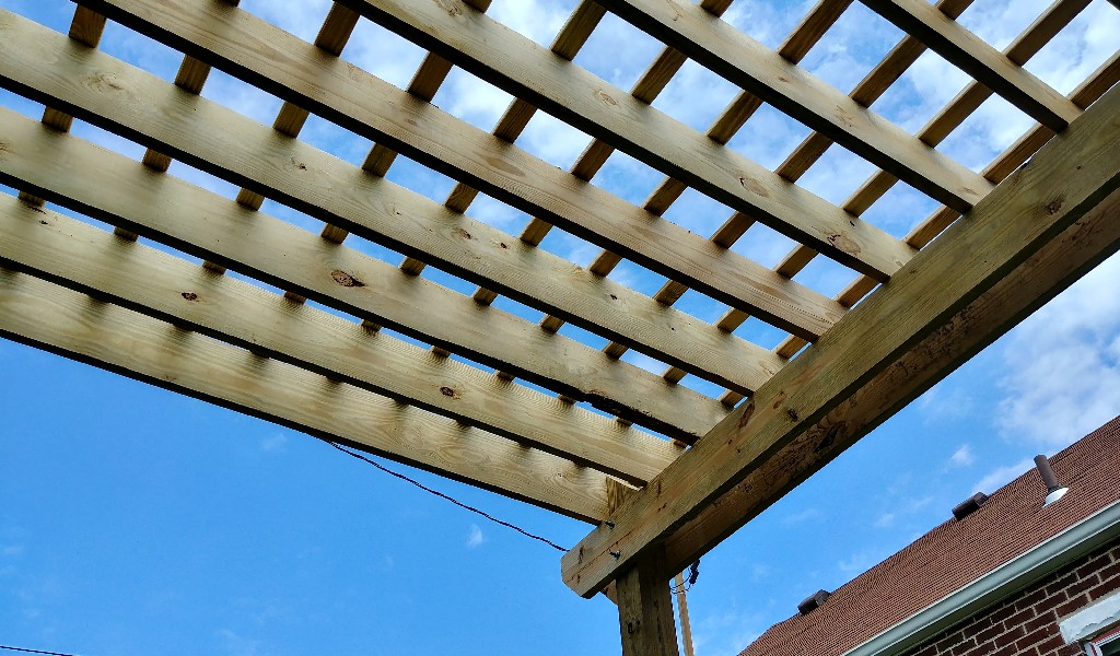 What the pergola will look like when it is done